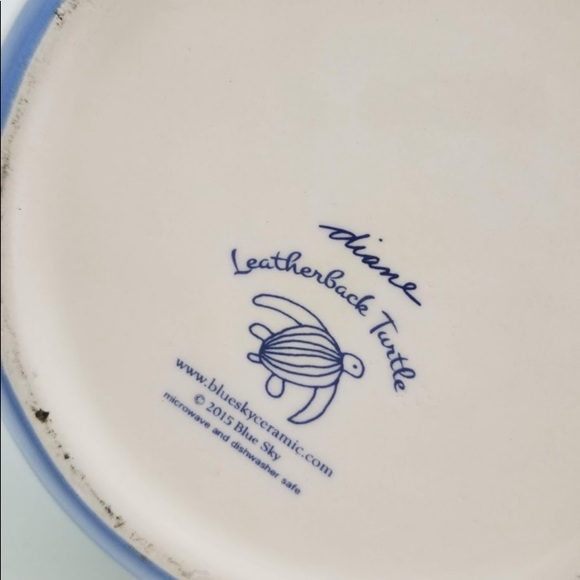 Blue Sky Ceramic Diane Leatherback Turtle Teapot - Picture 8 of 9